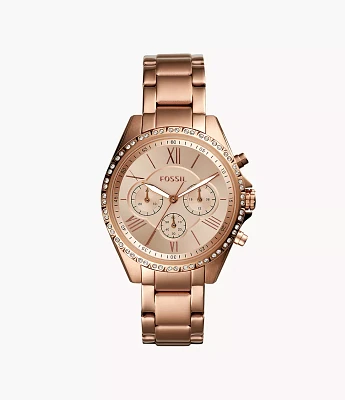 Modern Courier Chronograph Rose-Gold-Tone Stainless Steel Watch