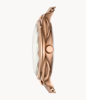 Laney Three-Hand Rose Gold-Tone Stainless Steel Watch - BQ3392 - Fossil