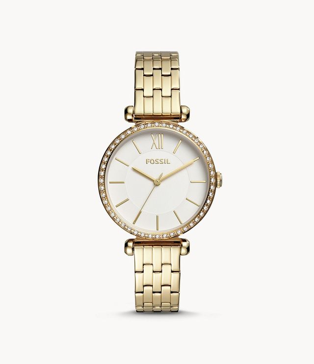 FOSSIL Tillie Three-Hand Gold-Tone Stainless Steel Watch at  display picture 3