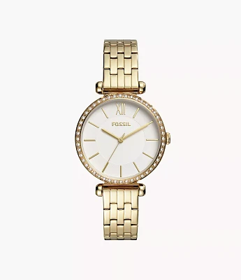 Tillie Three-Hand Gold-Tone Stainless Steel Watch