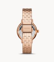 Reid Multifunction Rose Gold-Tone Stainless Steel Watch - BQ3688 - Fossil
