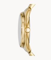 Rye Multifunction Gold-Tone Stainless Steel Watch - BQ3692 - Fossil