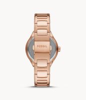 Eevie Multifunction Rose Gold-Tone Stainless Steel Watch