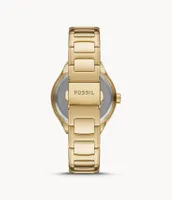 Eevie Multifunction Gold-Tone Stainless Steel Watch