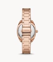 Vale Automatic Rose Gold-Tone Stainless Steel Watch - BQ3728 - Fossil