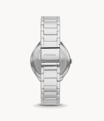 Ashtyn Three-Hand Date Stainless Steel Watch - BQ3741 - Fossil