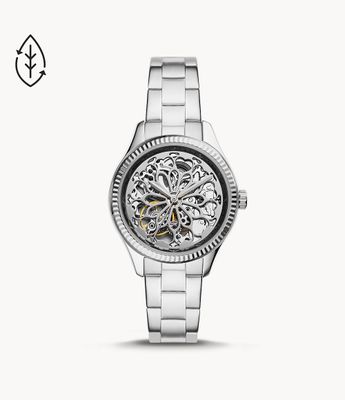 Rye Automatic Stainless Steel Watch - BQ3753 - Fossil