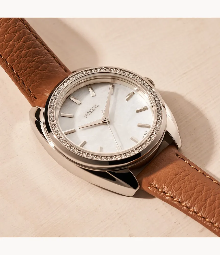 Vale Solar-Powered Leather Watch