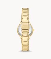 Eevie Three-Hand Date Gold-Tone Stainless Steel Watch