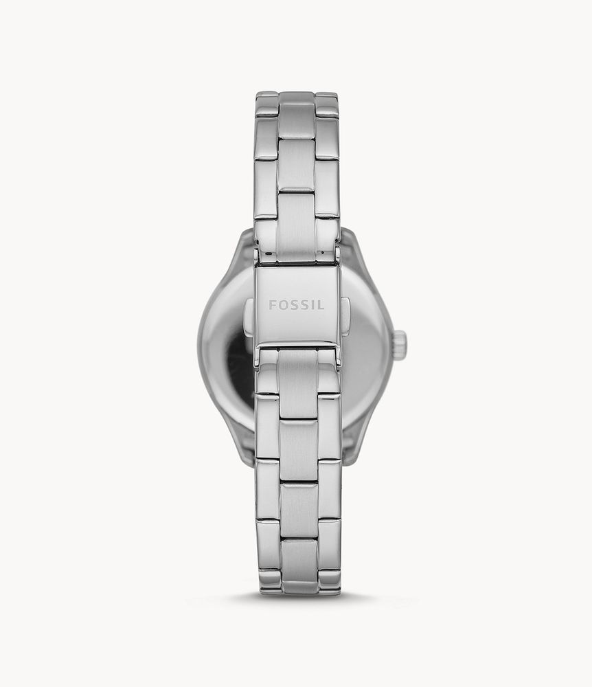 Rye Three-Hand Date Stainless Steel Watch - BQ3805 - Fossil