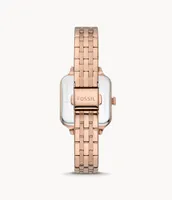 Colleen Three-Hand Rose Gold-Tone Stainless Steel Watch