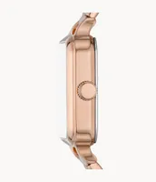 Colleen Three-Hand Rose Gold-Tone Stainless Steel Watch