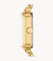 Colleen Three-Hand Gold-Tone Stainless Steel Watch