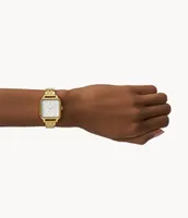 Colleen Three-Hand Gold-Tone Stainless Steel Watch