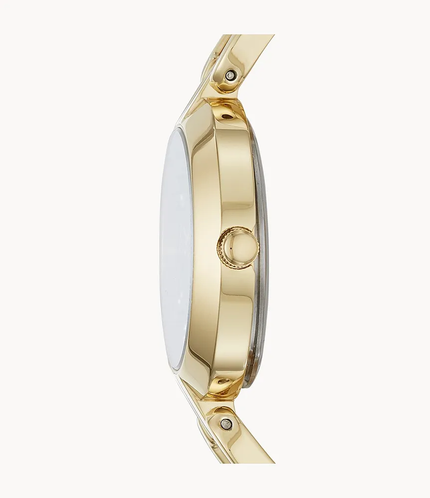 Kerrigan Three-Hand Gold-Tone Stainless Steel Watch