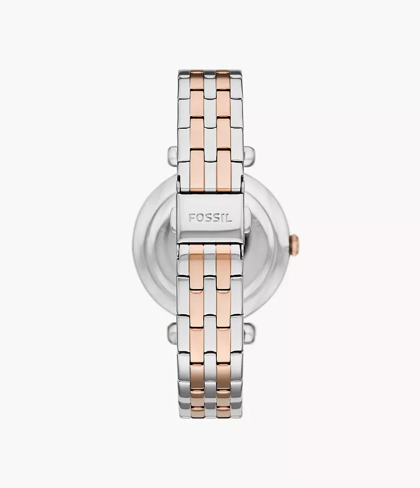 Tillie Three-Hand Two-Tone Stainless Steel Watch