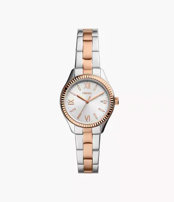 Rye Three-Hand Date Two-Tone Stainless Steel Watch