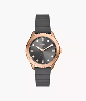 Dayle Three-Hand Silicone Watch