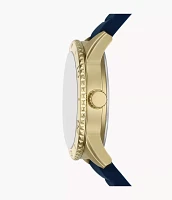 Dayle Three-Hand Navy Silicone Watch