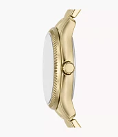 Rye Three-Hand Gold-Tone Alloy Watch