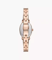 Penny Three-Hand Rose Gold-Tone Stainless Steel Watch