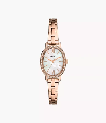 Penny Three-Hand Rose Gold-Tone Stainless Steel Watch