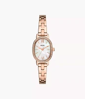 Penny Three-Hand Rose Gold-Tone Stainless Steel Watch