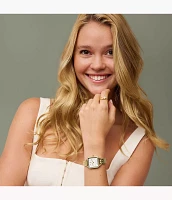 Colleen Three-Hand Gold-Tone Stainless Steel Watch