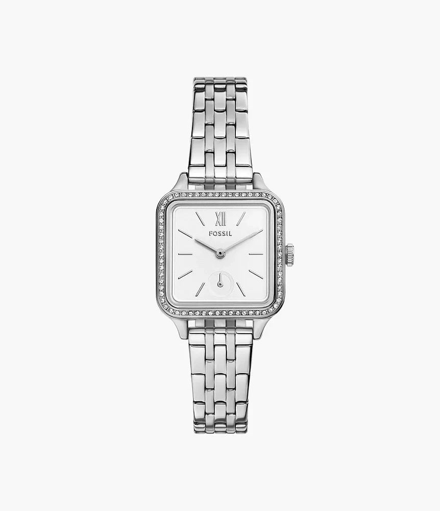 Colleen Three-Hand Stainless Steel Watch