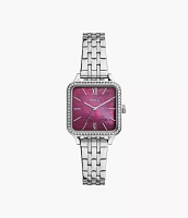 Colleen Three-Hand Stainless Steel Watch