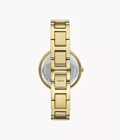 Karli Three-Hand Gold-Tone Stainless Steel Watch