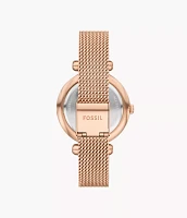 Tillie Three-Hand Rose Gold-Tone Stainless Steel Watch