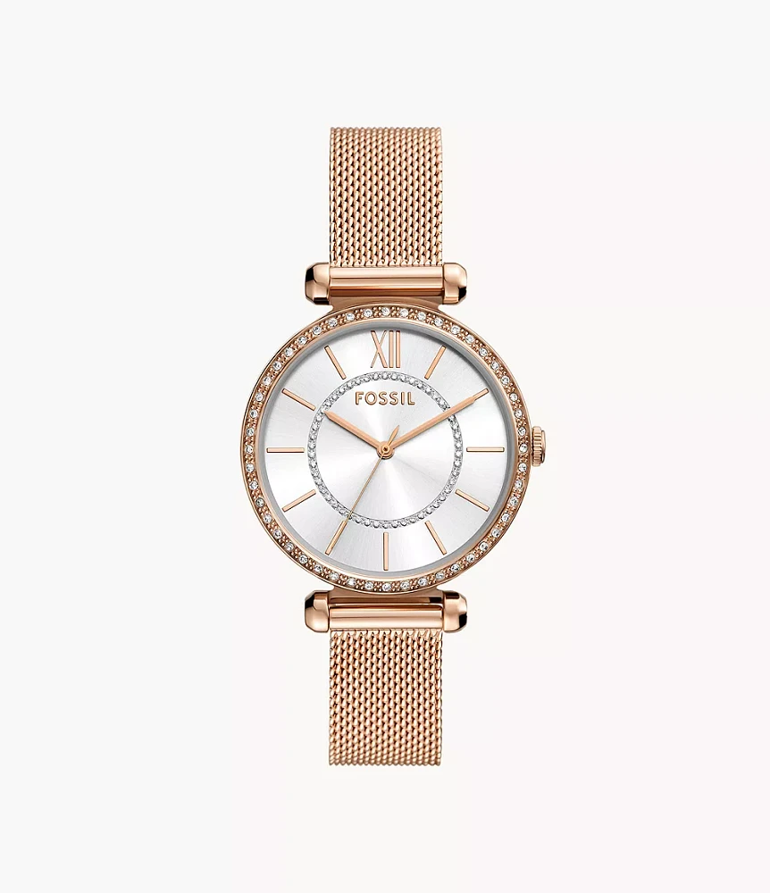 Tillie Three-Hand Rose Gold-Tone Stainless Steel Watch