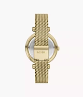 Tillie Three-Hand Gold-Tone Stainless Steel Watch