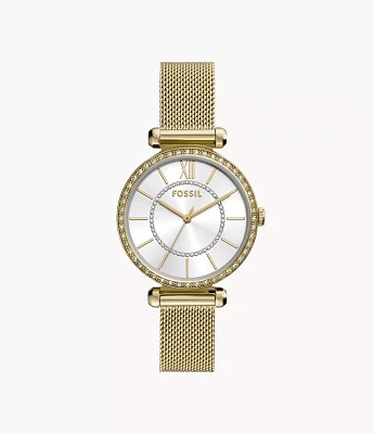 Tillie Three-Hand Gold-Tone Stainless Steel Watch