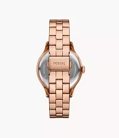 Brynn Multifunction Rose Gold-Tone Stainless Steel Watch