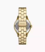 Brynn Multifunction Gold-Tone Stainless Steel Watch