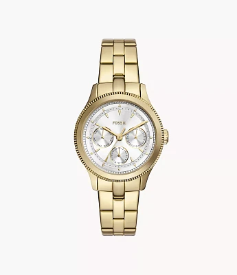 Brynn Multifunction Gold-Tone Stainless Steel Watch