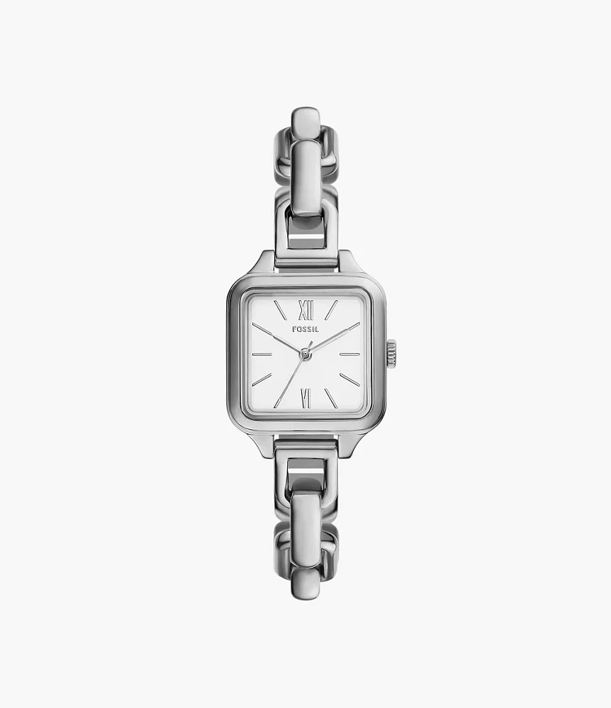 Colleen Three-Hand Stainless Steel Watch