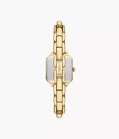 Colleen Three-Hand Gold-Tone Stainless Steel Watch
