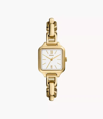 Colleen Three-Hand Gold-Tone Stainless Steel Watch