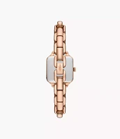 Colleen Three-Hand Rose Gold Stainless Steel Watch