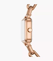 Colleen Three-Hand Rose Gold Stainless Steel Watch