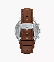 Fenmore Multifunction Brown Leather Watch