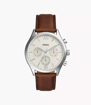 Fenmore Multifunction Leather Watch