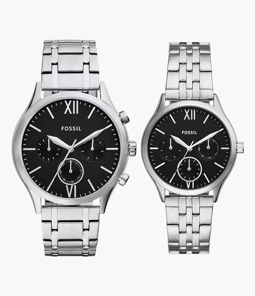 Fenmore Multifunction Stainless Steel Watch Set