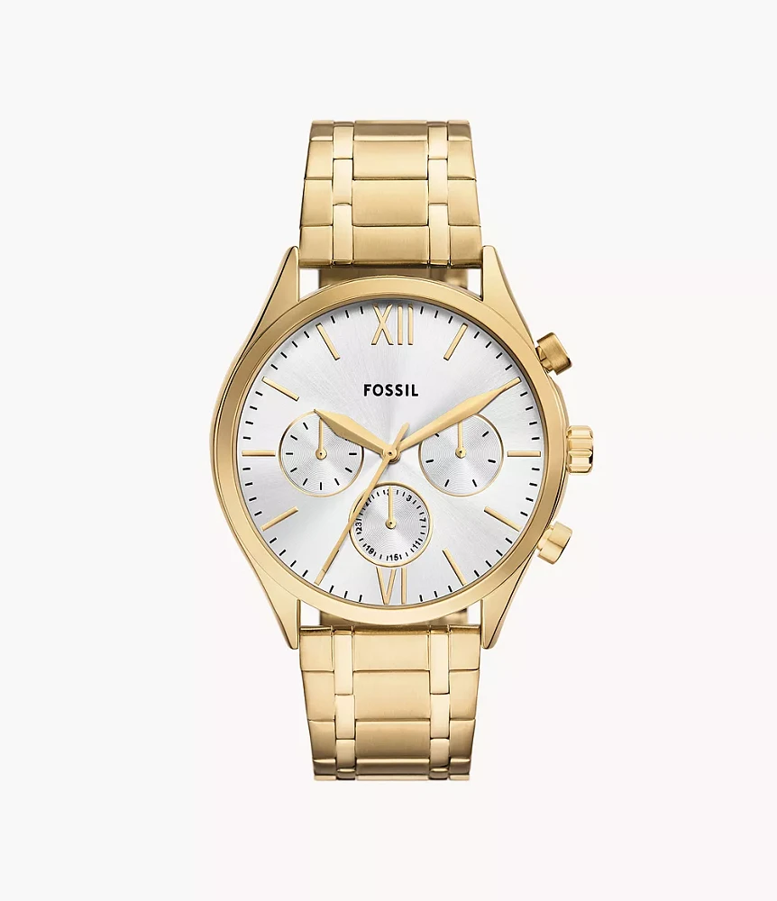 Fenmore Multifunction Gold-Tone Stainless Steel Watch