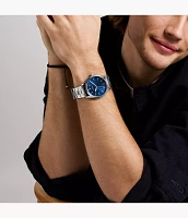 Fenmore Three-Hand Stainless Steel Watch