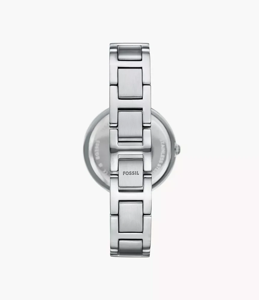 Karli Three-Hand Silver-Tone Watch