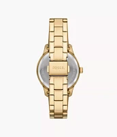 Rye Multifunction Gold-Tone Stainless Steel Watch